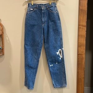 Vintage bleach distressed Lee jeans